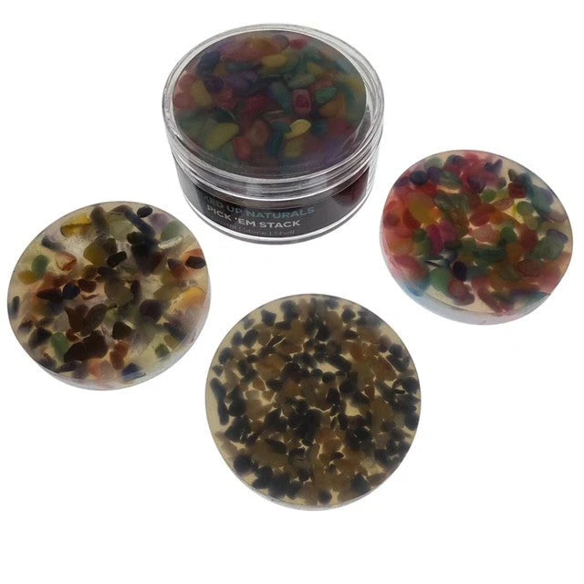 Mixed Up Naturals Pick 'Em Stack - : 3 Pack - Crystal, Shell & Stone - Your Capability Store