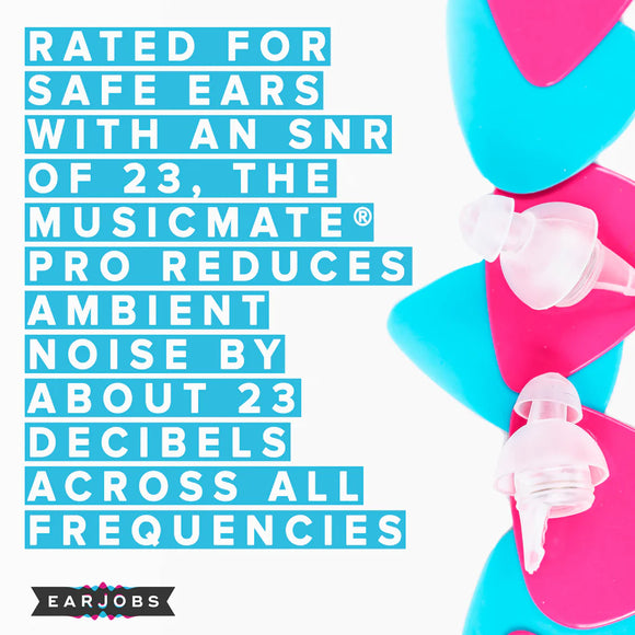 Earjobs™ MUSICMATE® PRO High Fidelity Music Ear Plugs - Your Capability Store