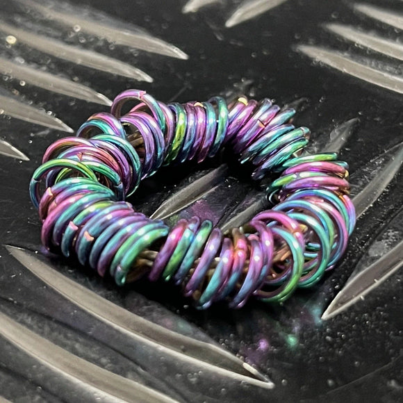 Kaiko Oil Slick Small Centipede Stainless Steel Fidget - Your Capability Store
