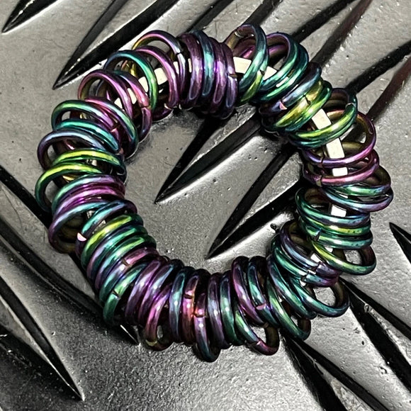 Kaiko Oil Slick Small Centipede Stainless Steel Fidget - Your Capability Store