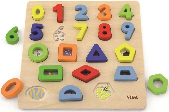 Block Numbers & Shapes Puzzle