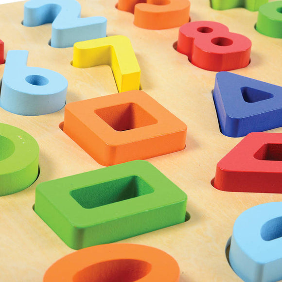 Block Numbers & Shapes Puzzle