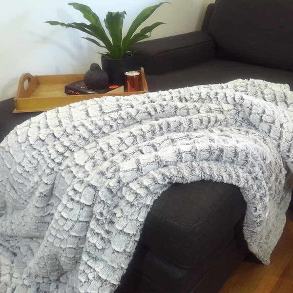 Stone Fur Calming Blanket Kloudsac