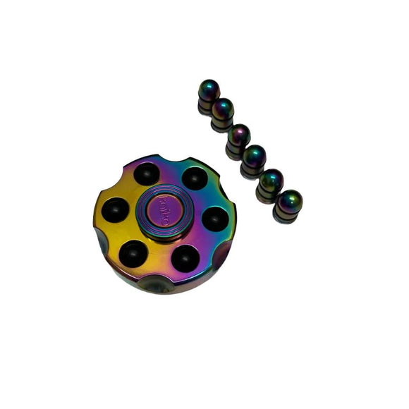 REVOLVER Spinner Fidget - Oil Slick Metal - Your Capability Store
