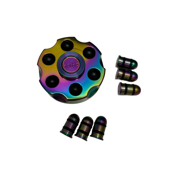 REVOLVER Spinner Fidget - Oil Slick Metal - Your Capability Store