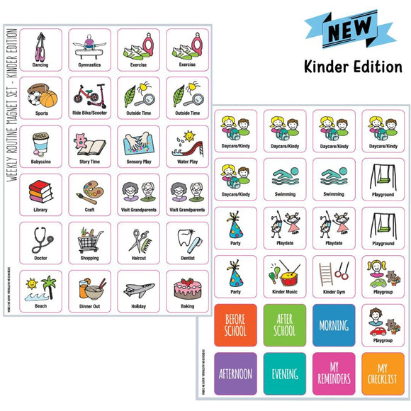 Weekly Routine Magnet Set - Kinder Edition - Your Capability Store