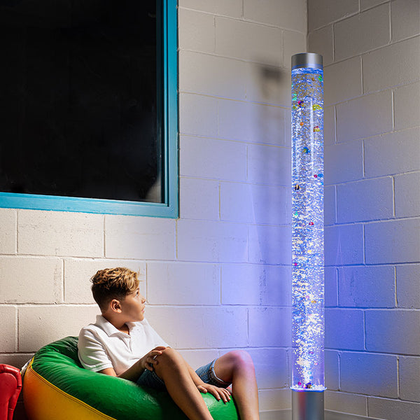 Bubble Tube Water Feature 180cm High – LED Sensory