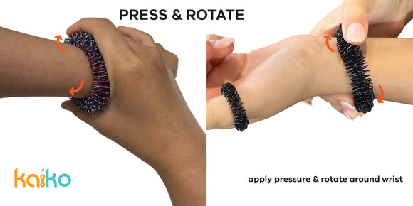 Kaiko Black Wrist Spikey