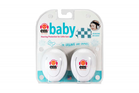 Ems Baby Earmuffs (White Headband) - Your Capability Store