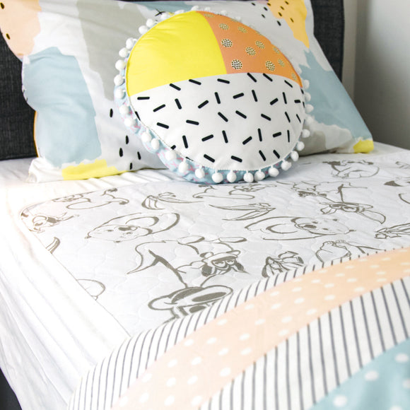 Conni Reusable Bed Pad - Aussie Animals - Your Capability Store