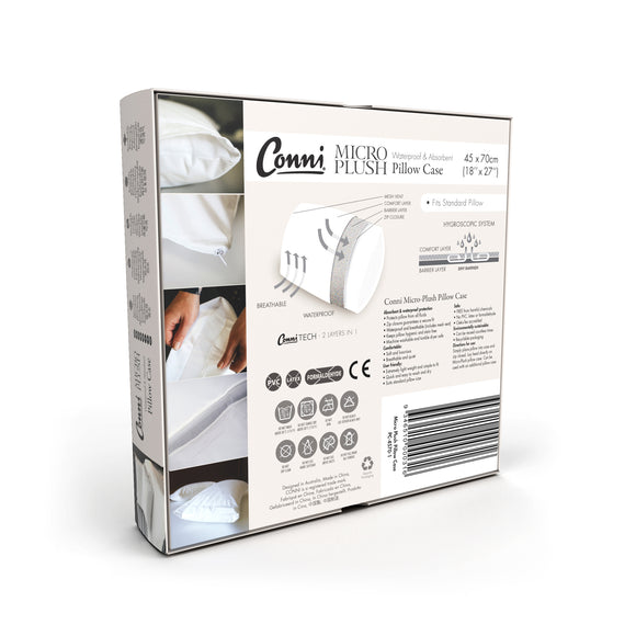 Conni Micro-Plush Waterproof Absorbent Pillow Protector - Your Capability Store