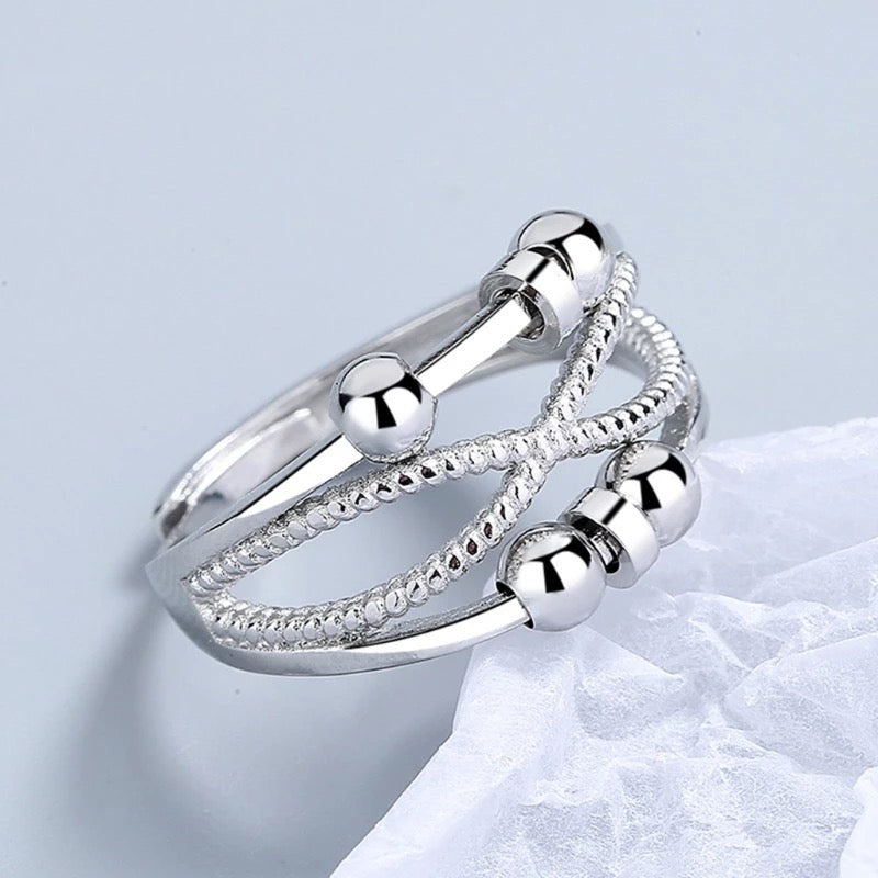 Womans Woven Rotation Ring - Adjustable - Your Capability Store