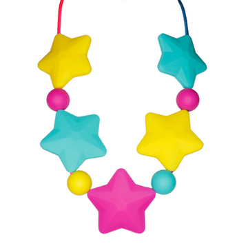 Necklace Sensory Chew - Rainbow Stars - Your Capability Store