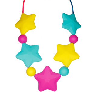 Necklace Sensory Chew - Rainbow Stars