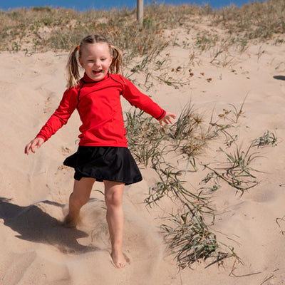 Night N Day Girl's Incontinence SwimSkort - Black - Your Capability Store