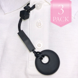 Shirt Saver Sensory Chew - Circle Button Hole - 3 pack