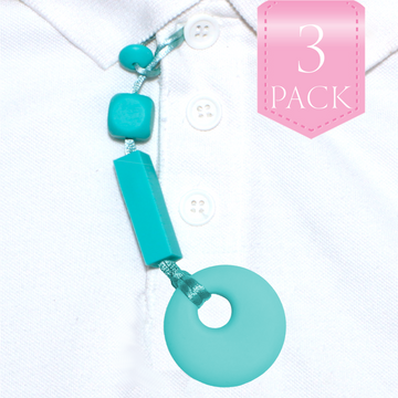 Shirt Saver Sensory Chew - Circle Button Hole - 3 pack - Your Capability Store