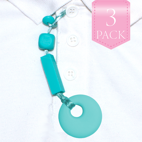 Shirt Saver Sensory Chew - Circle Button Hole - 3 pack - Your Capability Store