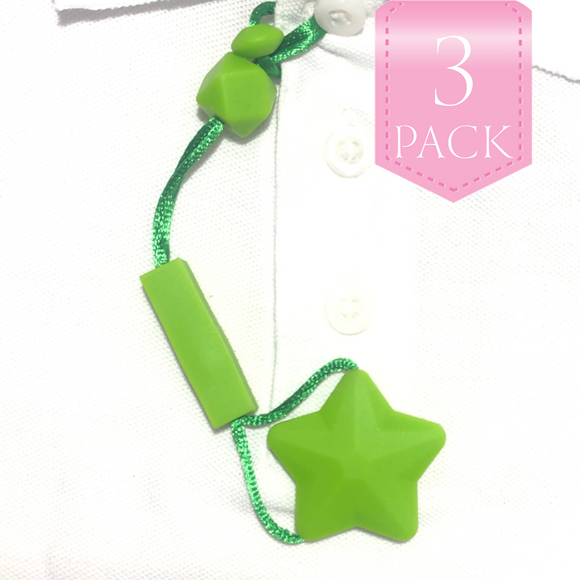 Shirt Saver Sensory Chew - Star Button Hole - 3 pack - Your Capability Store