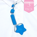 Shirt Saver Sensory Chew - Star Button Hole - 3 pack