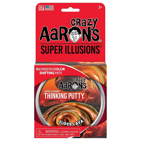 CRAZY AARON'S PUTTY - Super Lava Super Illusions 10cm Tin
