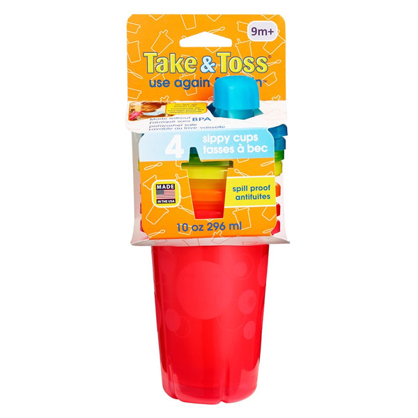 Take and Toss Spill Proof Cups 10oz (4pk)