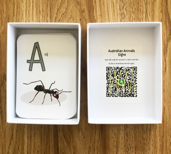Australian Animal Signs A7 FlashCards - Your Capability Store