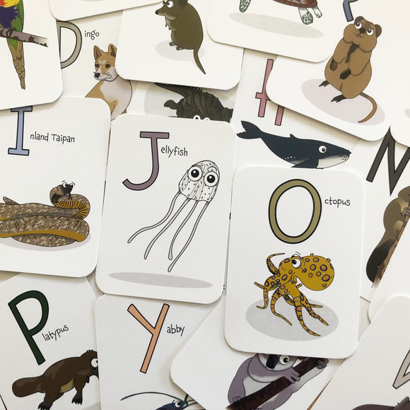 Australian Animal Signs A7 FlashCards - Your Capability Store