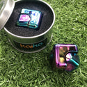 Oil Slick Metal Spinning Cube Fidget