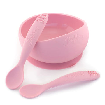 Brightberry Silicone Suction Bowl Set with Spoons - Your Capability Store